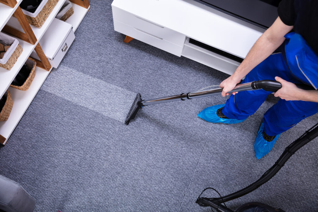 Janitor Cleaning Carpet lake city janitorial