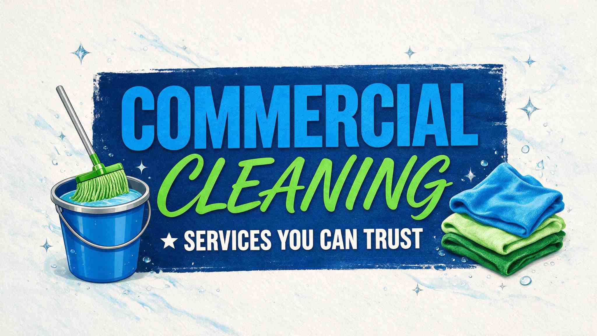 Commercial cleaning AI generated image